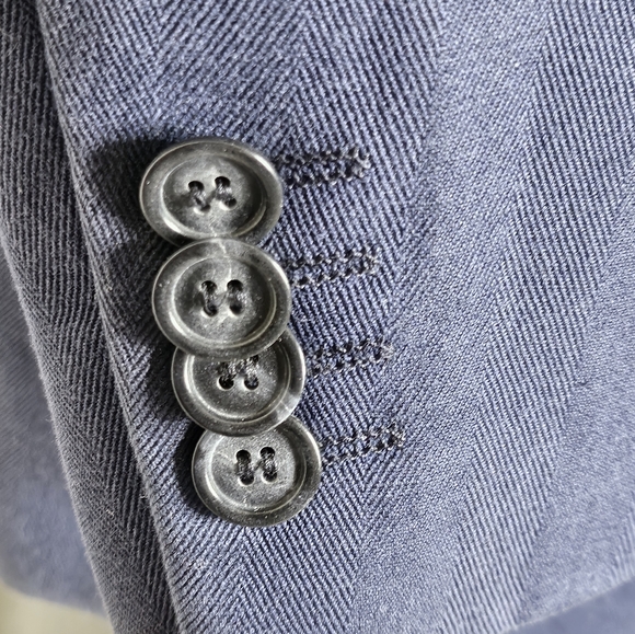 Burberry London Dark Blue Men's Suit Jacket Sport Coat Sz. 52 - Picture 8 of 8